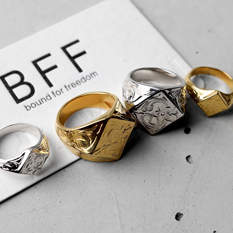 BFF 印台リング カレイキニ [bffr013-g-l]