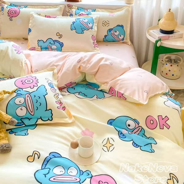 ハンギョドン寝具 Amazon｜ハンギョドン 寝具3点セット 布団カバー シングル 寝具