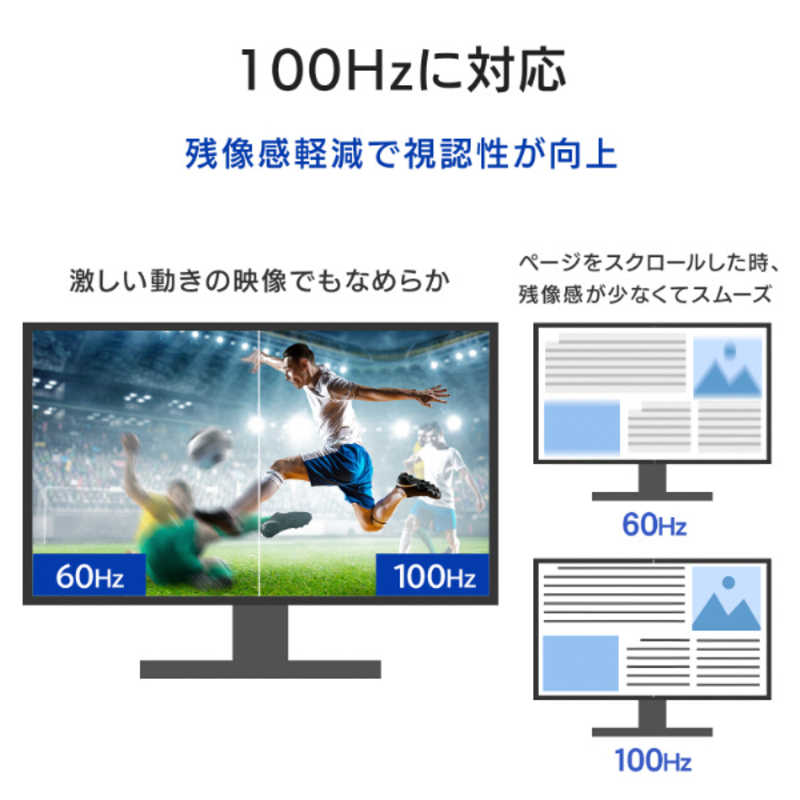IOデータ　USB-C接続 PCモニター 100Hz対応(5年保証) ブラック [24.5型 /フルHD(1920×1080) /ワイド]　LCD-C251SHX