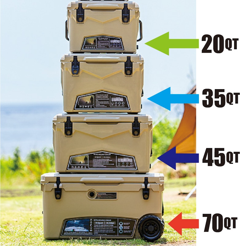ハードクーラーボックス 35QT (33.1L) アイスランドクーラー サンド