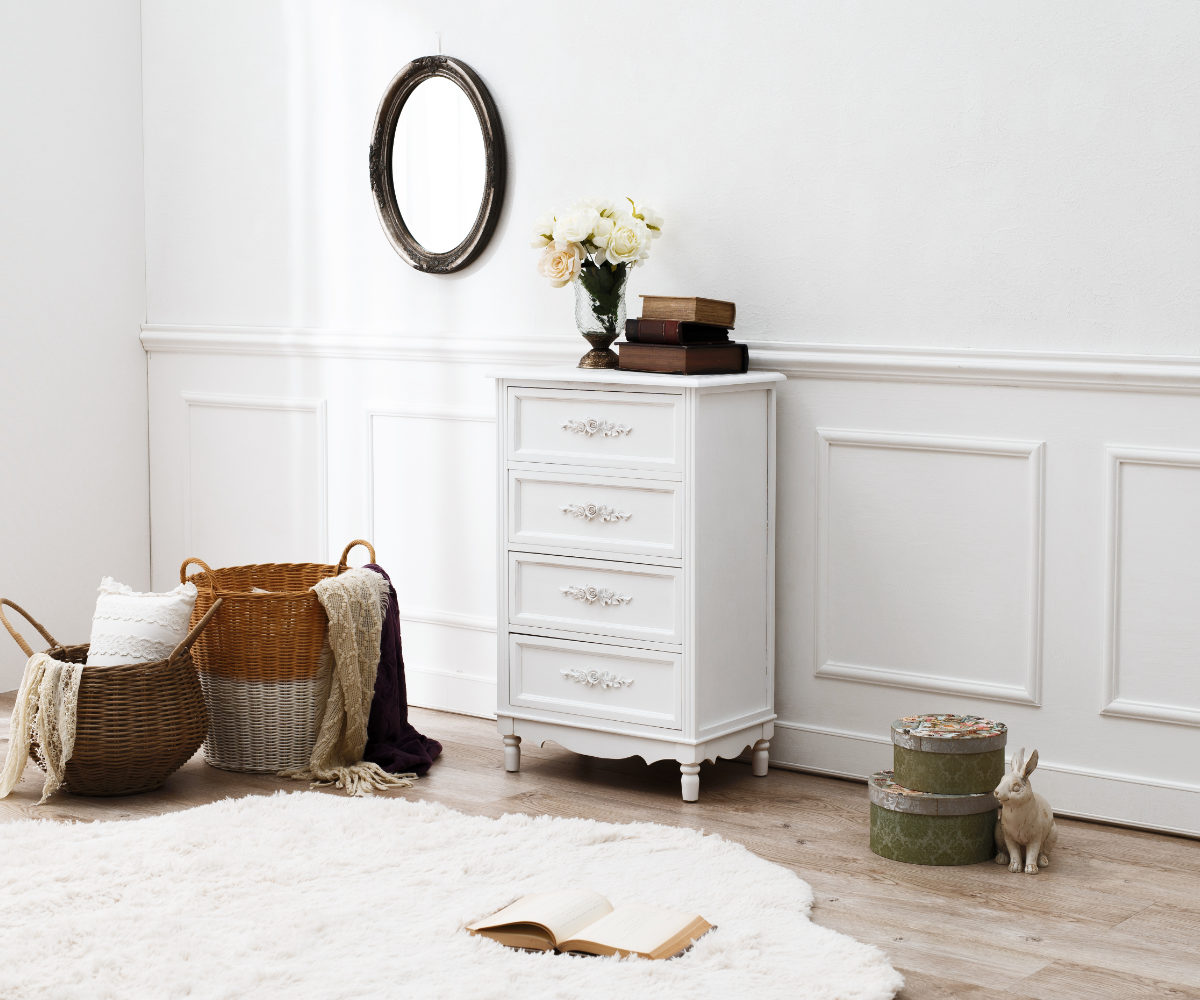 チェスト 4段 ウッドプロダクツ 幅50cm 足付 ホワイト 引き出し FAX台 電話台 整理タンス 書類ケース 衣類収納 木製 姫系 クラシック チェスト 4段 ウッドプロダクツ 幅50cm 足付 ホワイト 引き出し FAX台 電話台 整理タンス 書類ケース 衣類収納 木製 姫系 クラシック