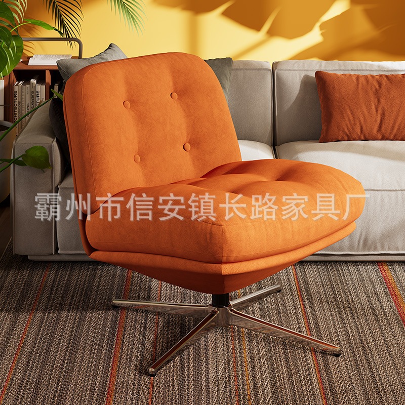 Ins回転怠zyなソファデューイリンガーレジャーチェアリビングルームバルコニーレジャーソファチェアデザイナーシングルチェア