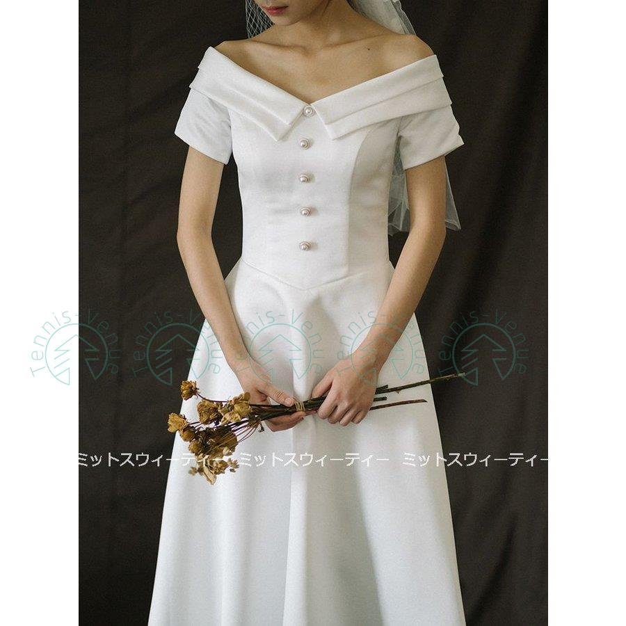 ウェディングドレス aラインドレス ウエディングドレス 二次会 花嫁 パーティードレス 披露宴 ブラ ウェディングドレス aラインドレス ウエディングドレス 二次会 花嫁 パーティードレス 披露宴 ブラ