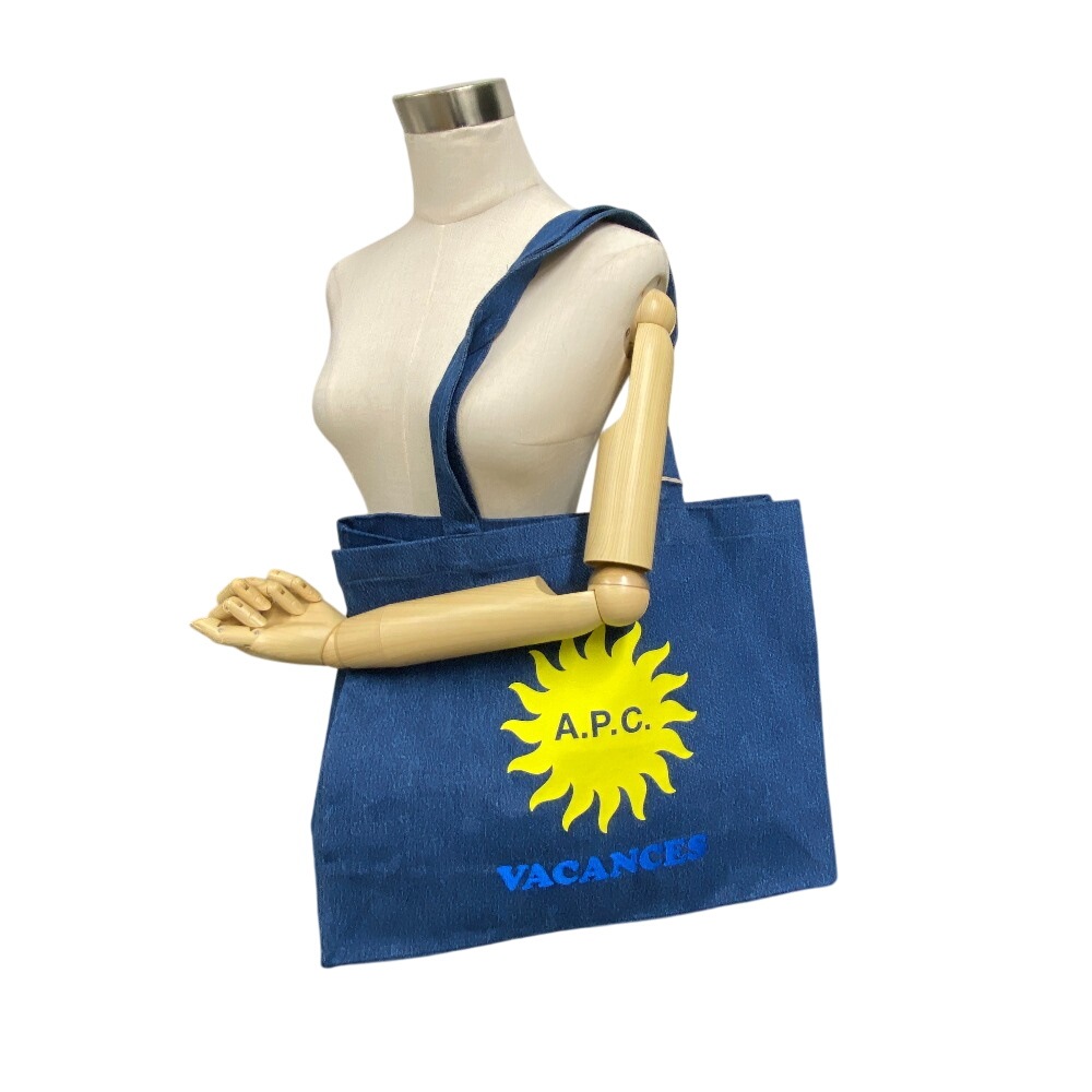 アーペーセー A.P.C. トートバッグ COGCZ IAL SHOPPING DIANE VACANCES M61777 インディゴブルー アーペーセー A.P.C. トートバッグ COGCZ IAL SHOPPING DIANE VACANCES