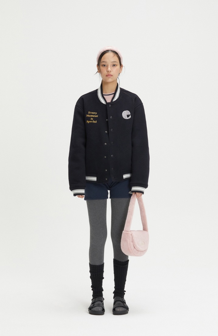 EMIS】 EMIS WOOL VARSITY JACKET : NAVY その他 アウター