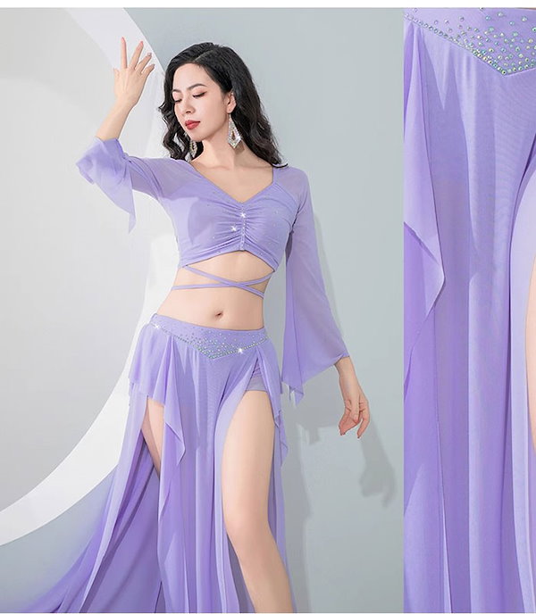 Qoo10] ベリーダンス衣装 セット衣装 スパンコー