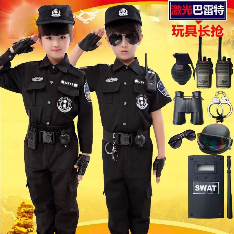子供用警察官コスム警察少年軍服夏スーツコスプレ衣装 子供用警察官コスム警察少年軍服夏スーツコスプレ衣装
