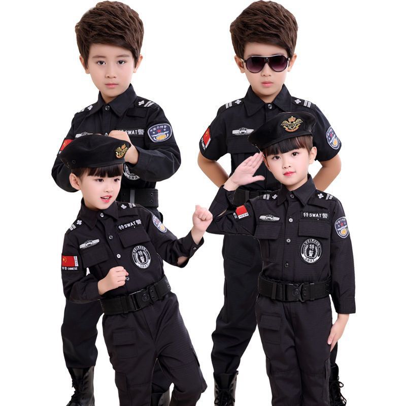 子供用警察官コスム警察少年軍服夏スーツコスプレ衣装 子供用警察官コスム警察少年軍服夏スーツコスプレ衣装