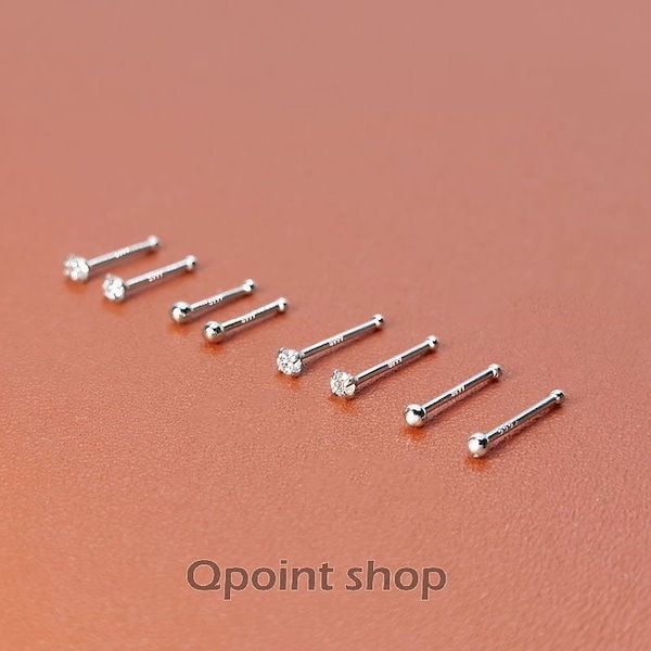 新品未使用送料無料❣️BAQLESS ピアス Qoo10] S999ペア用キャッチ不要軟骨ピアスボデ