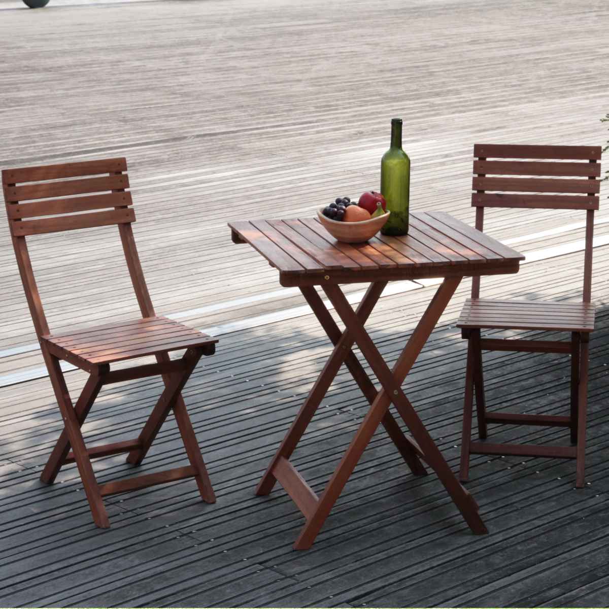 ガーデンテーブル ガーデン3点セット 木製 テーブル チェア ガーデンチェア セット ガーデン 庭 木 天然木 机 椅子 テーブルセット ウッドテーブル ウッドチェア フォールディング