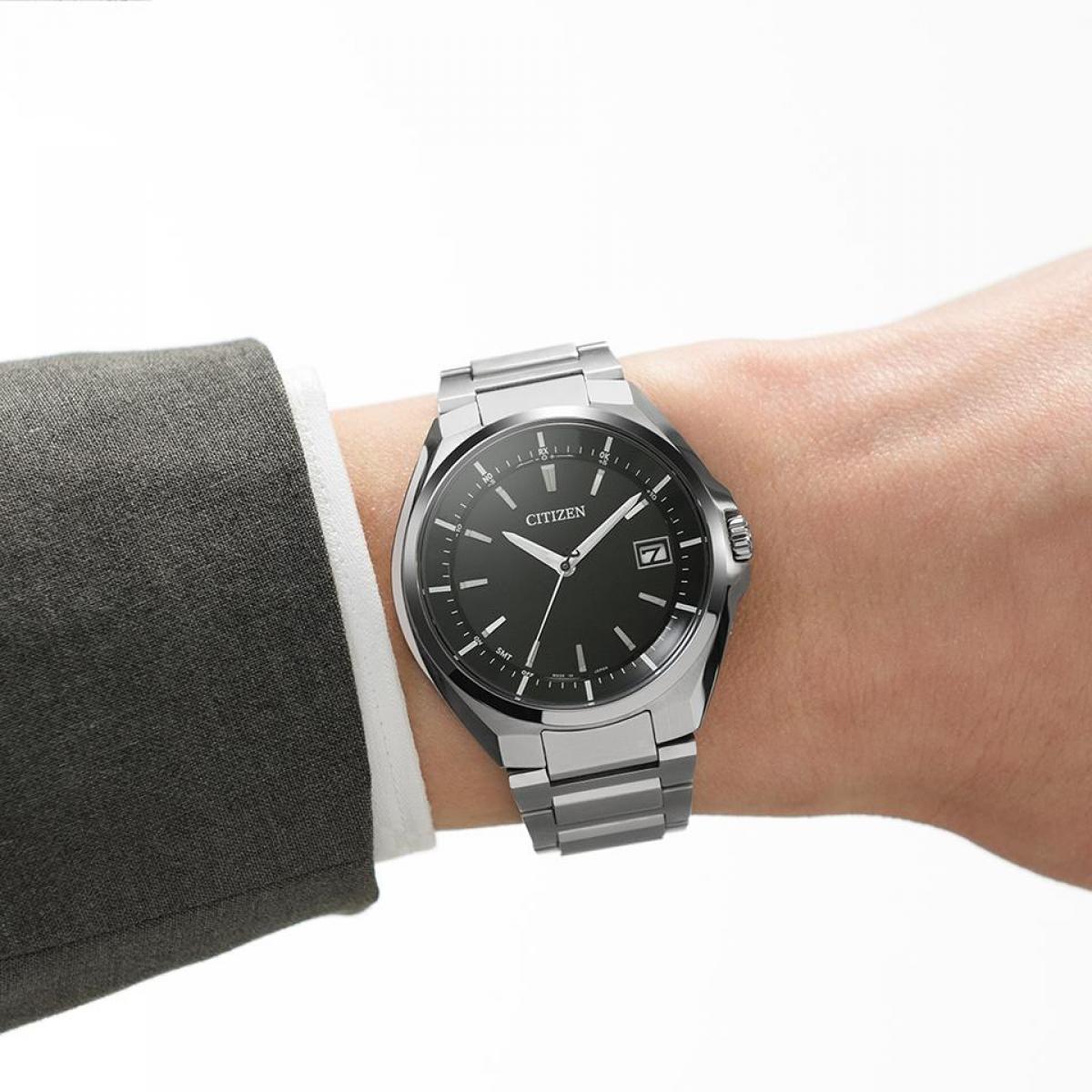 CITIZEN(シチズン) ATTESA アテッサ CB3010-57E　シルバー×ブラック メンズウォッチ 腕時計 ACT Line 光発電 エコドライブ