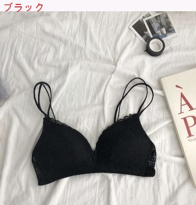 【新品開催 】フランス語　レース　アメリカバック　下着　小さな胸　少女　ブラジャー　春夏季　セクシー