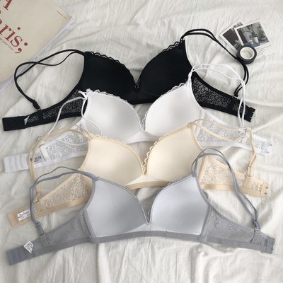 【新品開催 】フランス語　レース　アメリカバック　下着　小さな胸　少女　ブラジャー　春夏季　セクシー