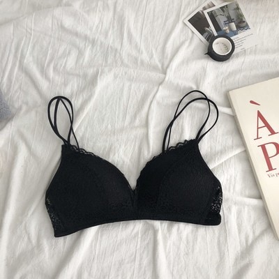 【新品開催 】フランス語　レース　アメリカバック　下着　小さな胸　少女　ブラジャー　春夏季　セクシー