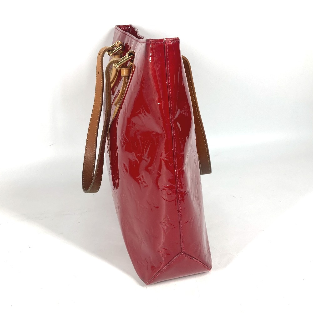 ショルダーバッグ M91989 ブレントウッド モノグラムヴェルニ カバン トートバッグ 肩掛け モノグラムヴェルニ ポムダムール レッド