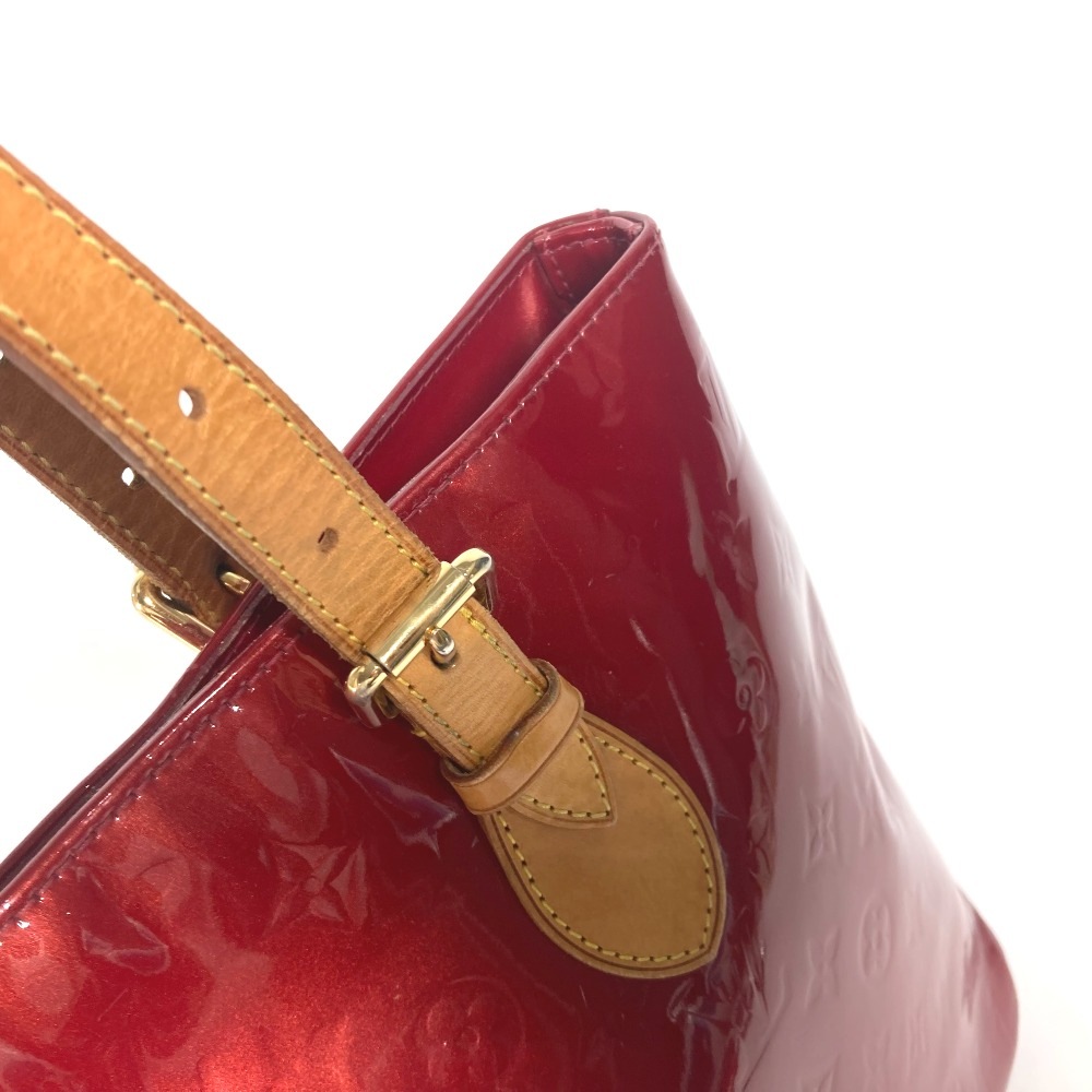 ショルダーバッグ M91989 ブレントウッド モノグラムヴェルニ カバン トートバッグ 肩掛け モノグラムヴェルニ ポムダムール レッド