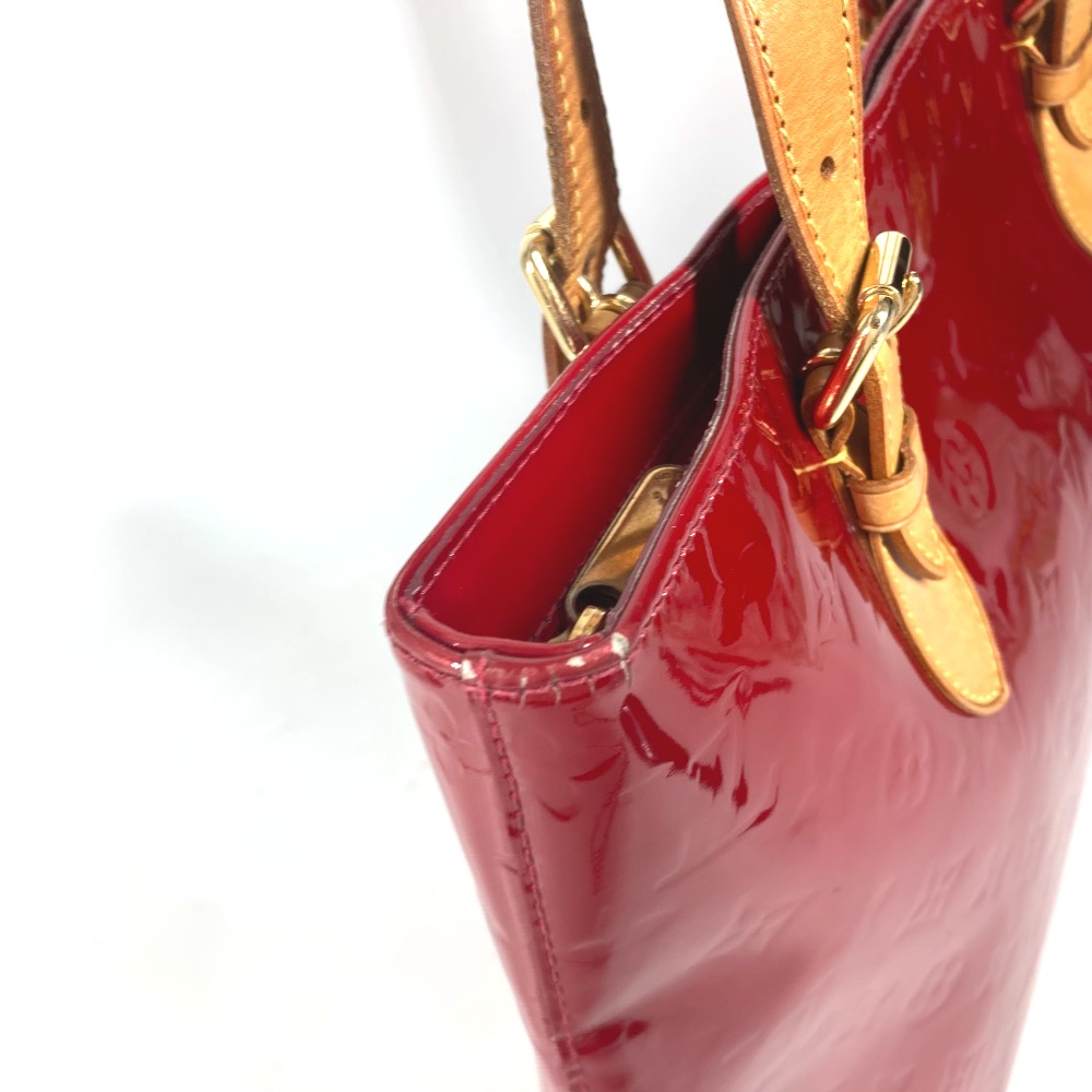 ショルダーバッグ M91989 ブレントウッド モノグラムヴェルニ カバン トートバッグ 肩掛け モノグラムヴェルニ ポムダムール レッド