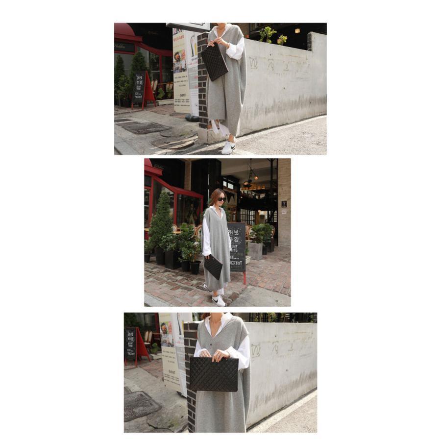 ジャンパースカート ニットワンピース ロング丈 Vネック ワンピース 春秋 冬 カジュアル シンプル マキシ丈 ミディアム丈 コーデ おしゃれ ジャンパースカート ニットワンピース ロング丈 Vネック ワンピース 春秋 冬 カジュアル シンプル マキシ丈 ミディアム丈 コーデ おしゃれ