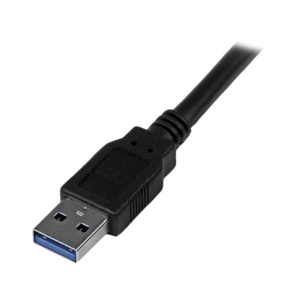 （まとめ） StarTech.com USB3.0ケーブル 1.8m Type A-Type A オス／オス ブラック USB3SAA6BK1本 (×3セット)