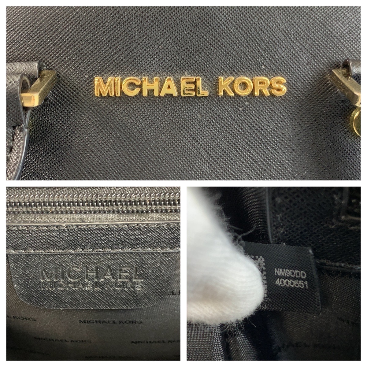 セルマ ブラック 黒 ゴールド金具 レザー 30S5GCYS1L ハンドバッグ レディース 503923