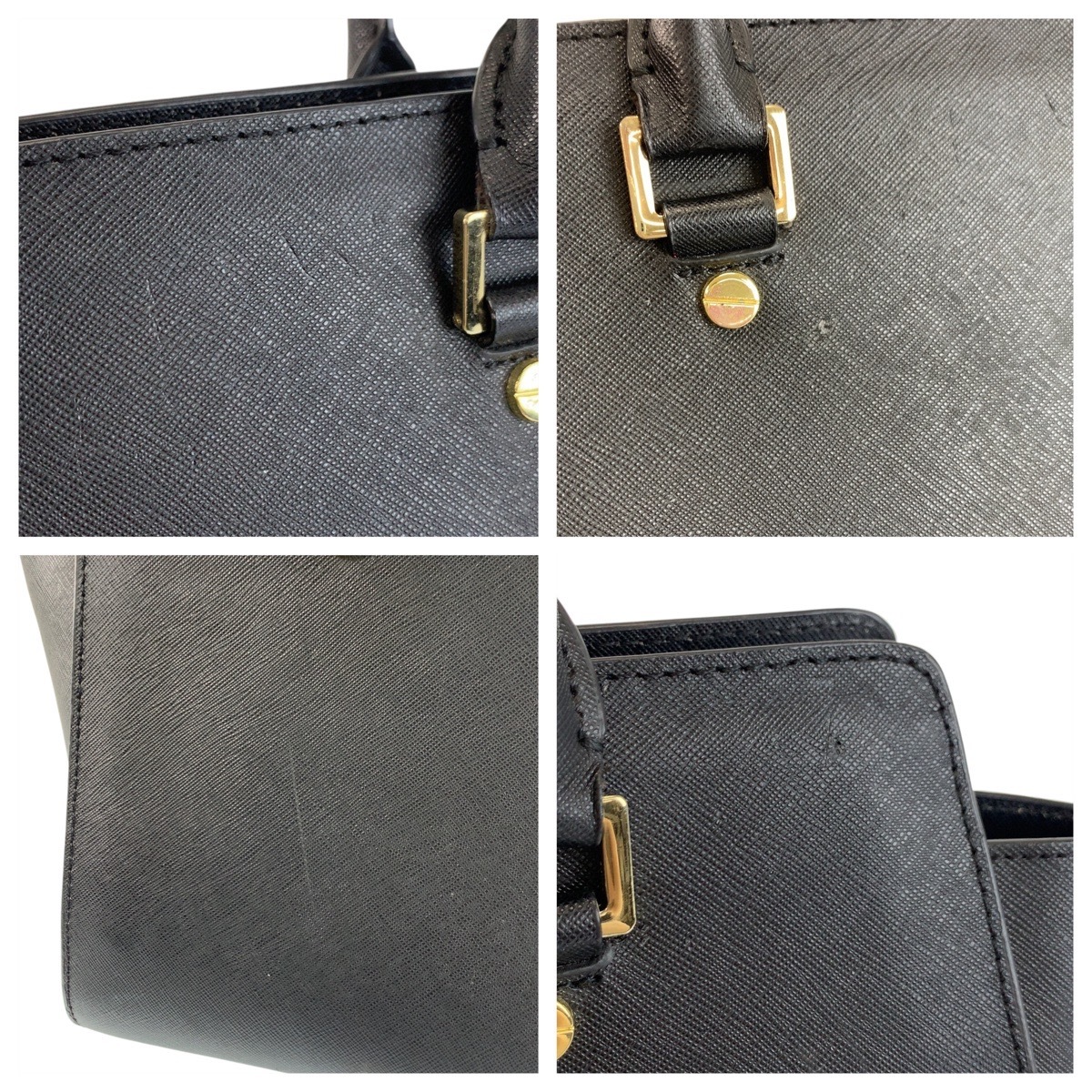 セルマ ブラック 黒 ゴールド金具 レザー 30S5GCYS1L ハンドバッグ レディース 503923