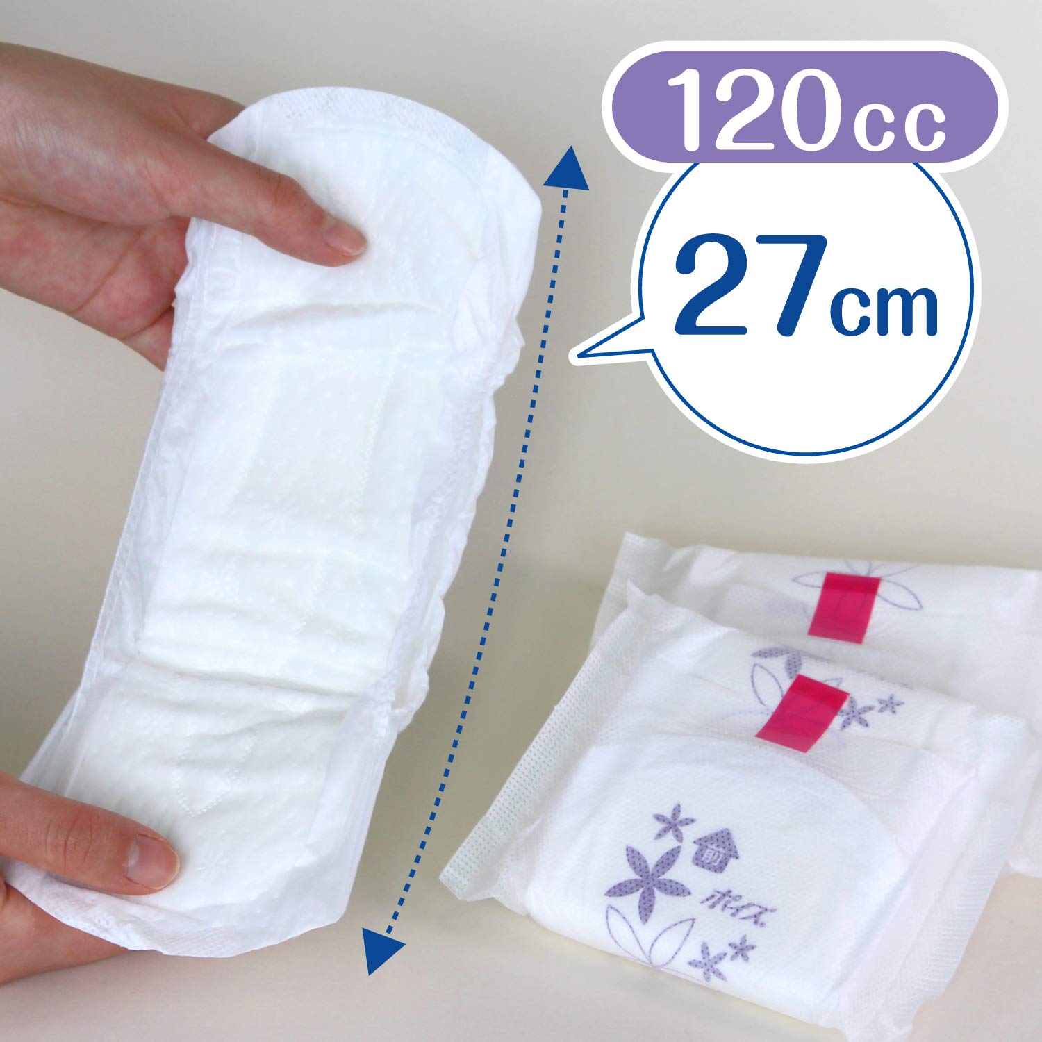 【ケース販売】 ポイズ 肌ケアパッド 多い時も安心用(レギュラー)120cc 20枚 ×6パック入り (女性の軽い尿もれ用)