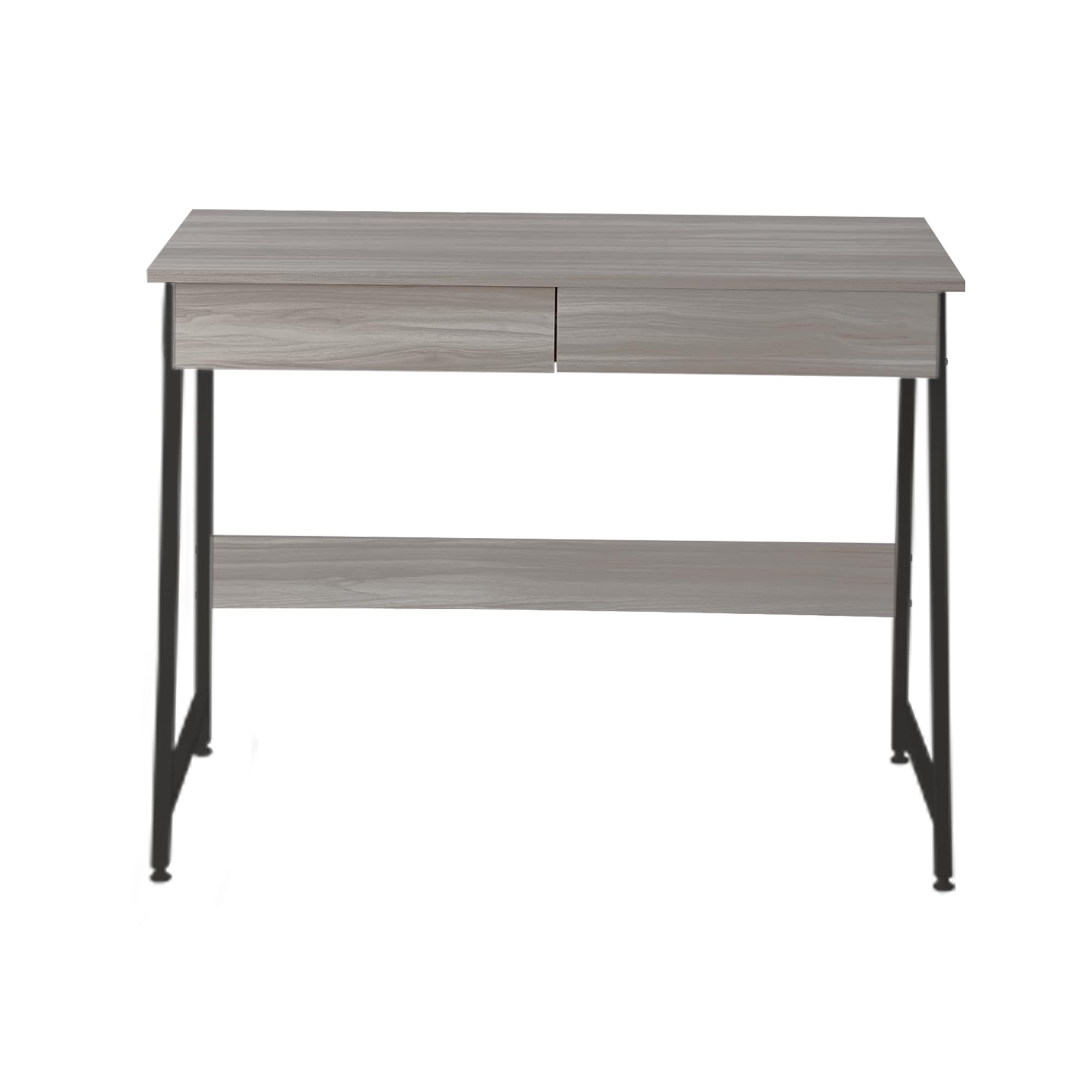 【人気商品】パソコンデスク　引き出し付き　幅100*奥48 　グレー 国内出荷】【人気商品】パソコンデスク 引き出し付き 幅100*奥48 グレー