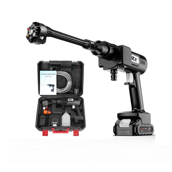 コンパクトなサイズで女性でも使いやすい【充電式モバイル高圧洗浄機 MW-MHC66】