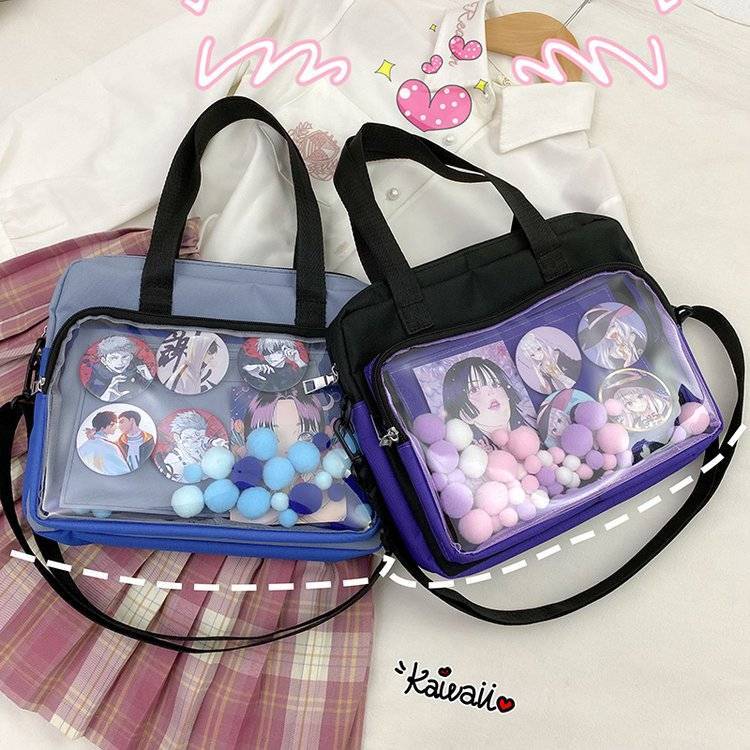 Qoo10] 痛バッグ 痛バ ぬいぐるみ入れ 缶バッジ