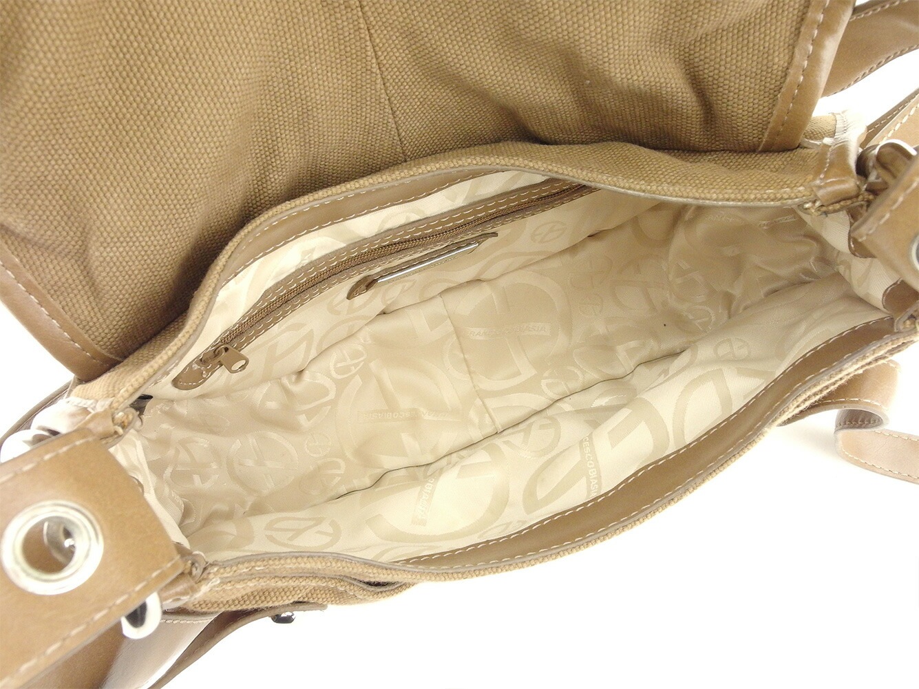 ショルダーバッグ 斜めがけショルダー バッグ ベルトデザイン ブラウン シルバー 中古 ショルダーバッグ 斜めがけショルダー バッグ ベルトデザイン ブラウン シルバー 中古