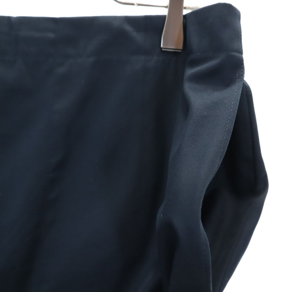 イタリア製 ミモレ丈 スカート 44 ネイビー NAVY レディース