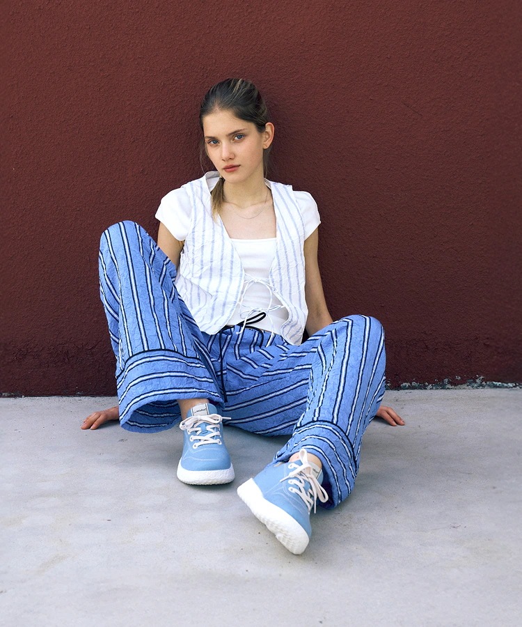 メイト 軽い メリノ ウール ストライプ ロゴ レースアップ ローカット