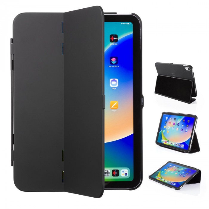 サンワサプライ 第10世代iPad 10.9インチ用ハードケース スタンドタイプ ブラック PDA-IPAD1904BK サンワサプライ 第10世代iPad 10.9インチ用ハードケース スタンドタイプ ブラック PDA-IPAD1904BK
