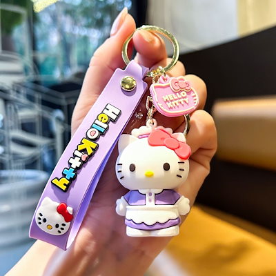 Qoo10] キティちゃんキャラクターキーホルダー8c : バッグ・雑貨