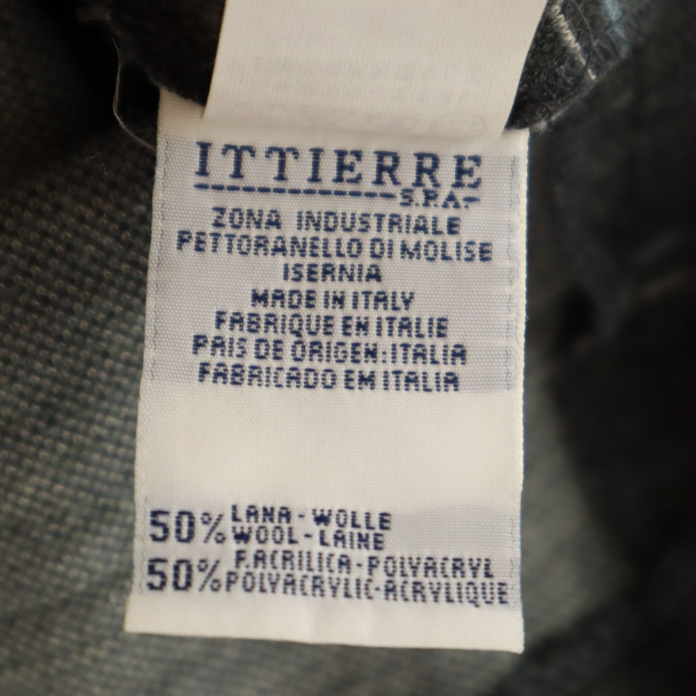 ジーンズクチュール ウールブレンド チェック柄 長袖 ワンピース 26/40 グレー JEANS COUTURE レディース 古着