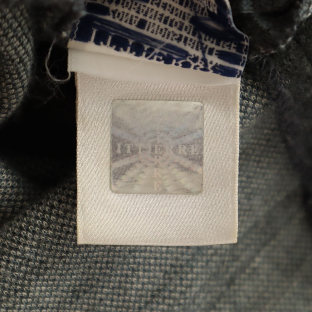 ジーンズクチュール ウールブレンド チェック柄 長袖 ワンピース 26/40 グレー JEANS COUTURE レディース 古着