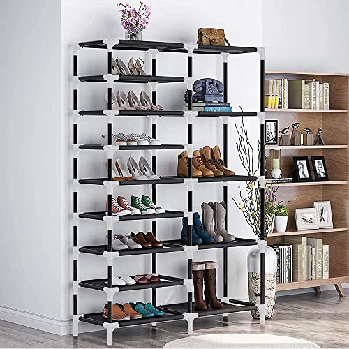 Goodraio シューズラック 10段 36-40足 防塵カバー 下駄箱 省スペース オーガナイザー 玄関収納 シューズボックス 靴入れ 収納棚 大容量 組み立て式 幅約90×奥行30×高さ167c Goodraio シューズラック 10段 36-40足 防塵カバー 下駄箱 省スペース オーガナイザー 玄関収納 シューズボックス 靴入れ 収納棚 大容量 組み立て式 幅約90×奥行30×高さ167c