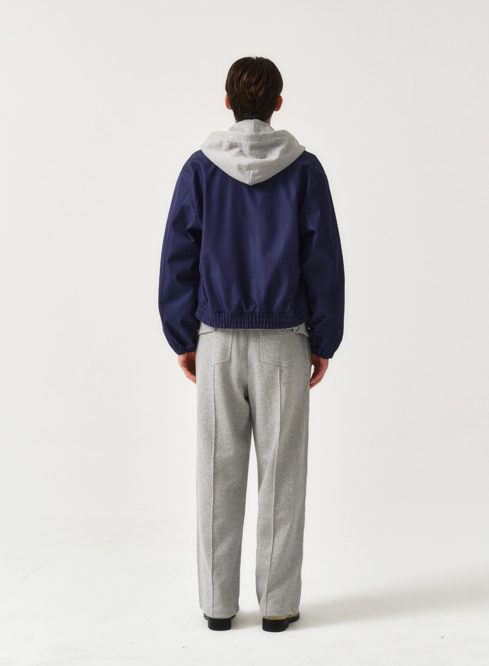 【SATUR】 LECCE TWO TONE ZIP UP JACKET : GLITTER RETRO BLUE