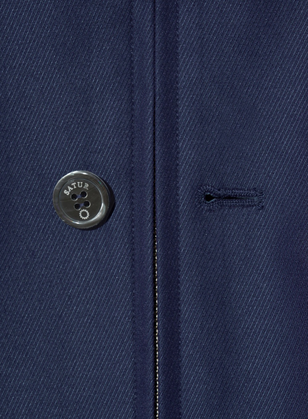 【SATUR】 LECCE TWO TONE ZIP UP JACKET : GLITTER RETRO BLUE