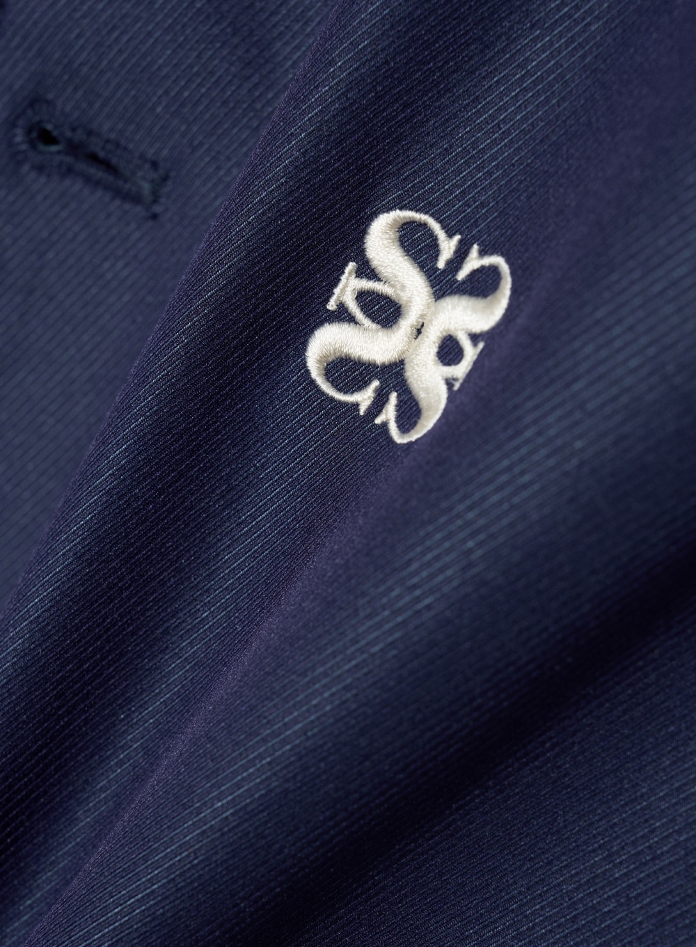 【SATUR】 LECCE TWO TONE ZIP UP JACKET : GLITTER RETRO BLUE