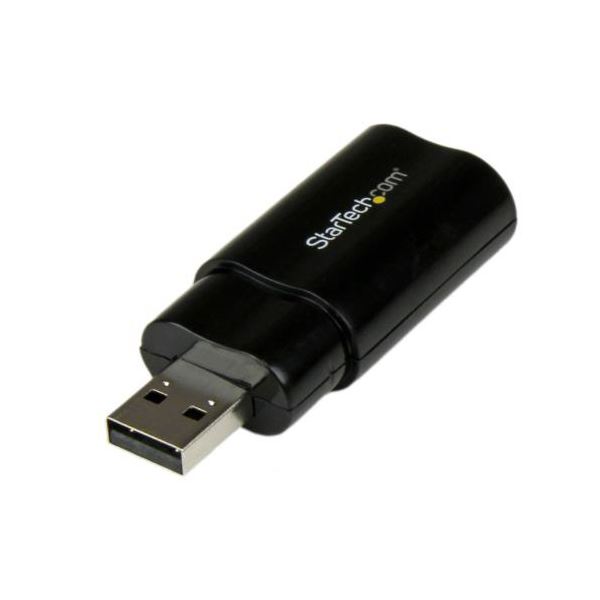 StarTech.com USB接続ステレオオーディオ変換アダプタ ブラック ICUSBAUDIOB 1個