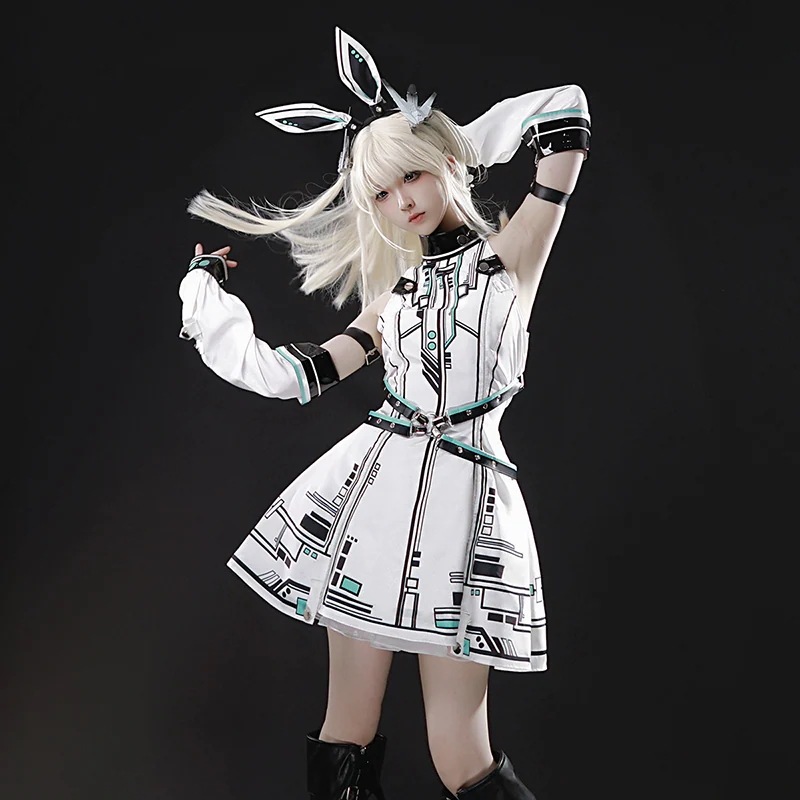 正規品デザイン未来戦姫ロリータワンピース手袖白ゴシックロリータ