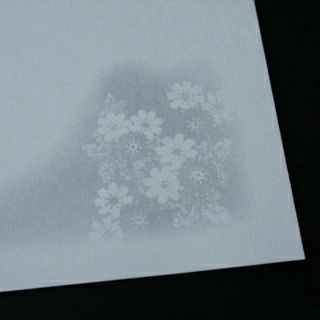 [まとめ売り] 山櫻 はがき 弔事はがき No.370 淡菊 0.237mm厚 郵便枠入(グレー) 1,000枚 / 白 無地 00232370-1000