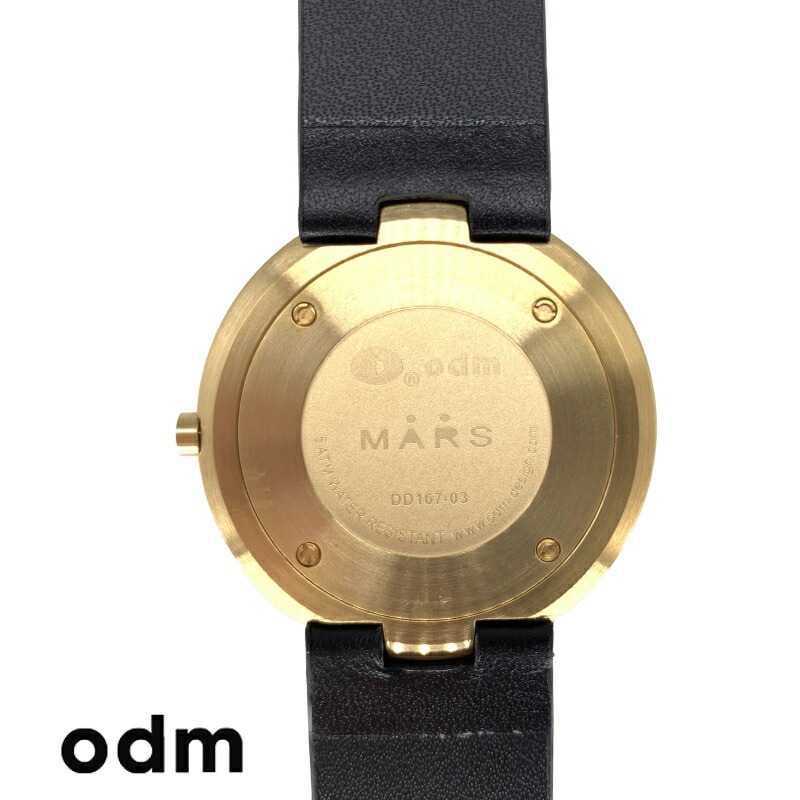 [ODM] オーディーエム 腕時計 MARS マーズ コレクション DD167-03 ブラック ゴールド オーディエム