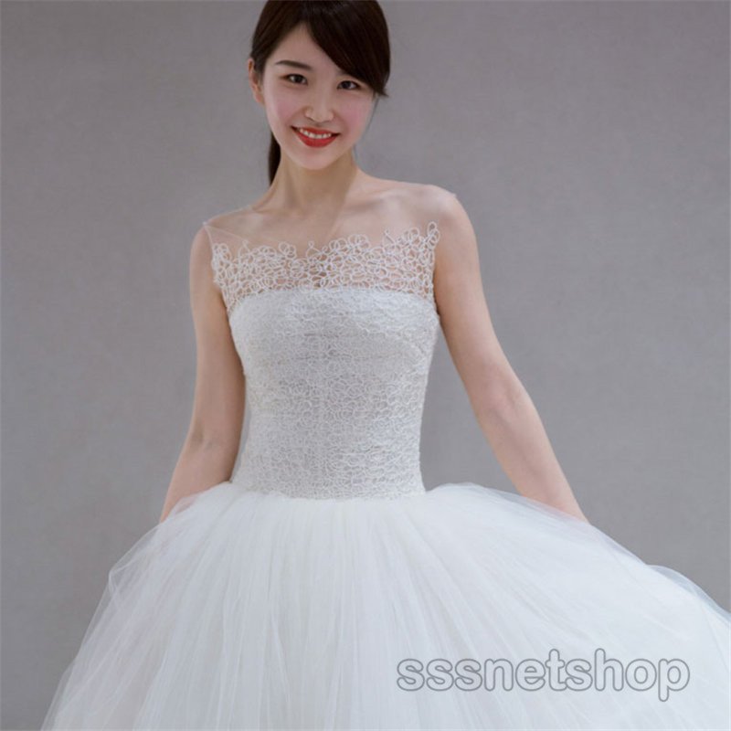 ウェディングドレス 花... : レディース服 白ドレス 二次会 低価超特価