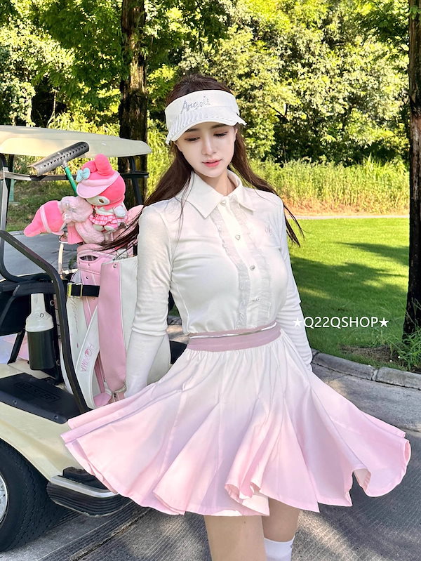 Qoo10] ゴルフウェア 2025 春夏 上下セット