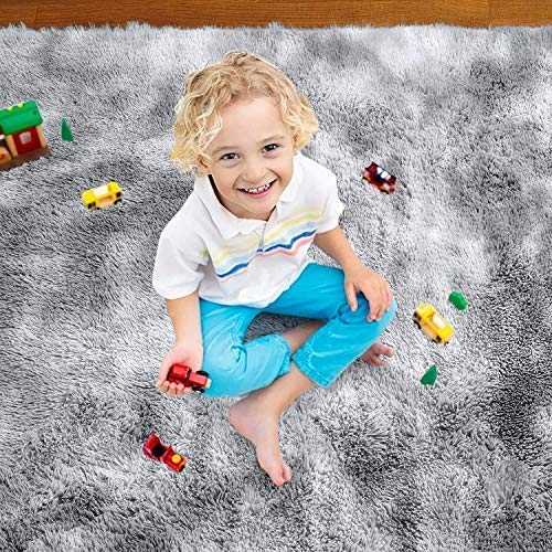 Kinganda カーペット ラグ ふわふわ 北欧 ラグマット 2畳 シャギー 滑り止め付 抗菌 防音 防ダニ 防カビ 折り畳み 柔らか 長方形 冷房 床暖房対応 オールシーズン (185x185cm Kinganda カーペット ラグ ふわふわ 北欧 ラグマット 2畳 シャギー 滑り止め付 抗菌 防音 防ダニ 防カビ 折り畳み 柔らか 長方形 冷房 床暖房対応 オールシーズン (185x185cm