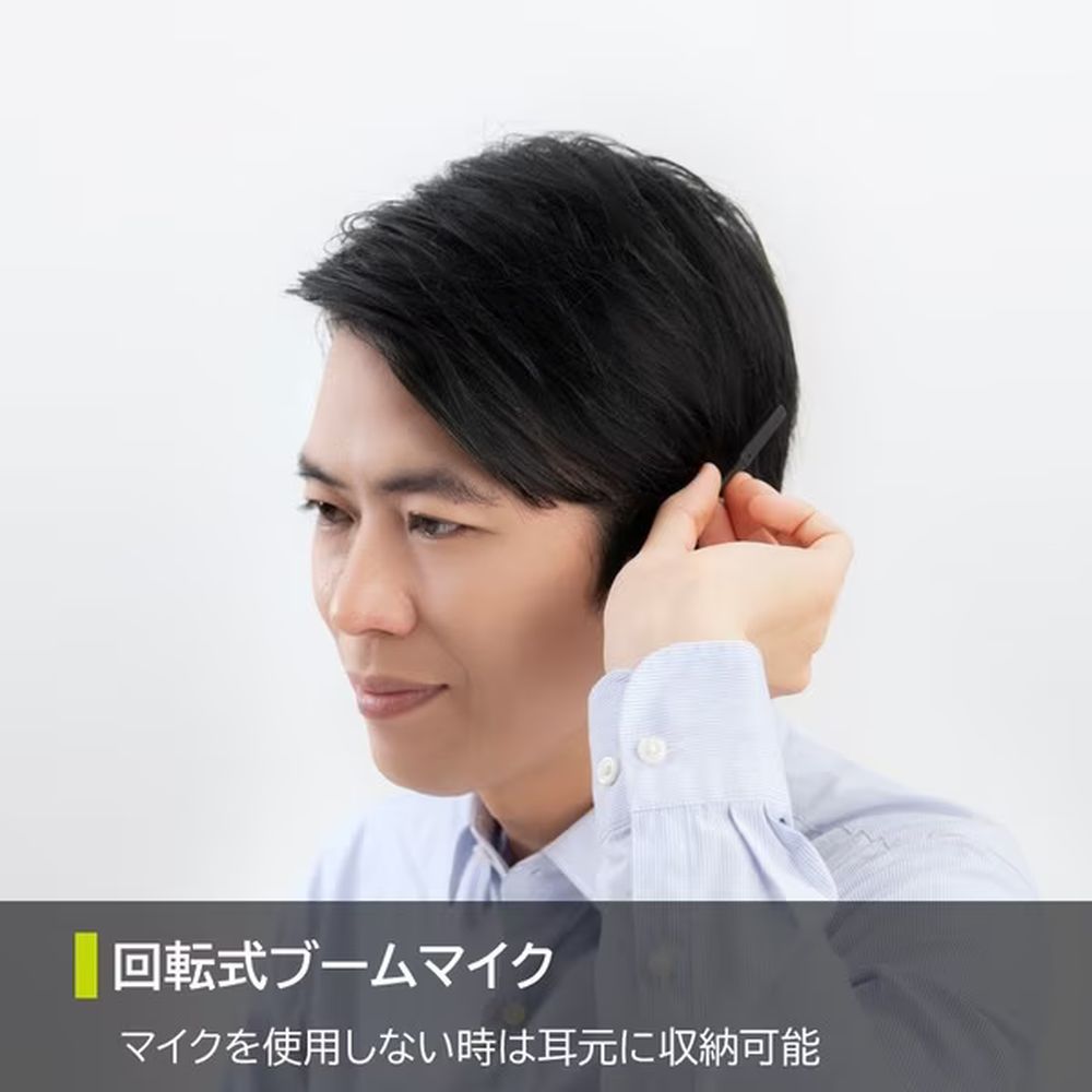 耳をふさがないヘッドセット コールミーツ 有線タイプ CMU10クロ