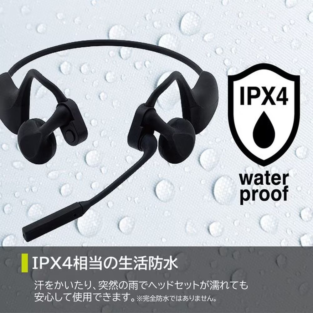 耳をふさがないヘッドセット コールミーツ 有線タイプ CMU10クロ