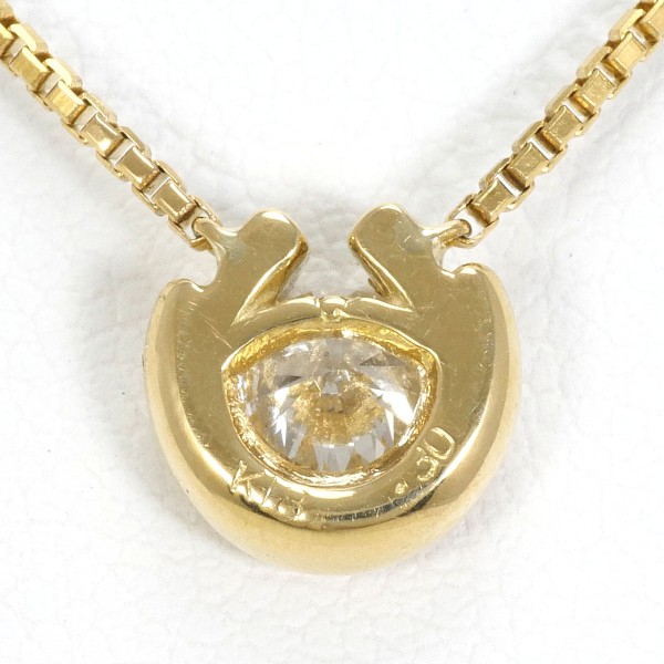 K18 18金 YG イエローゴールド ネックレス ダイヤ 0.30 鑑別書 ジュエリー 中古 K18 18金 YG イエローゴールド ネックレス ダイヤ 0.30 鑑別書 ジュエリー 中古